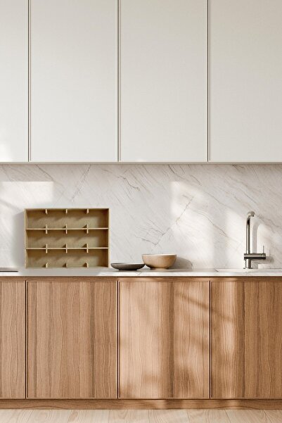 Renklendir Hayatını Fincan - Kupa Rafı Boyasız Mdf 40 Cm X 56 Cm Dekoratif