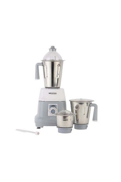 KRYPTON 550 W, 3 In 1 Mixer Grinder With Stainless Steel Blades & Unbreakable Lids