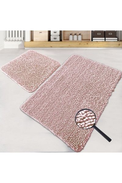Chilai Home Set 2 covorașe de baie 100% bumbac, roz Victoria