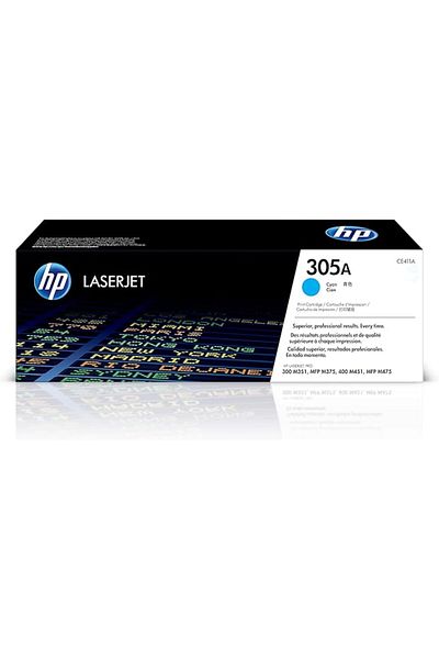 HP 305A Cyan Original Laserjet Toner Cartridge - Ce411A