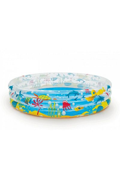 zola Inflatable children's pool, round, marine animals, 183x33 cm