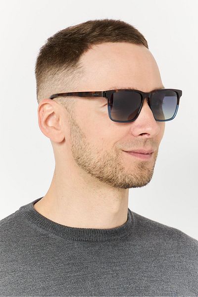 Timberland Men TB9306 Square Sunglasses, Brown