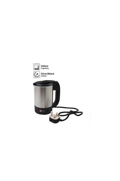 DLC Countertop Electric Kettle 500ml 500.0 ml DlC-HT1150 Silver/Black