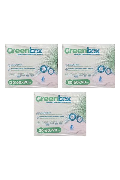 Greenbomb Greenbox - patient underlayer cloth 60x90 - 30 pieces - 3 packs