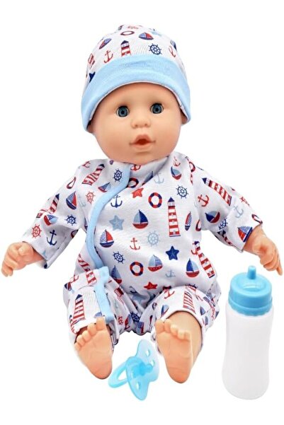 Dollsworld دمية بيبي جوي الناعمة، مقاس 15 بوصة، مزودة بعيون نائمة وزجاجة ودمية - للأعمار من 18 شهرًا فما فوق - من بيتركين دولز وورلد