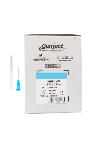Genject - ENJEKTÖR UCU 25MM MAVİ 23G - 500 ADET