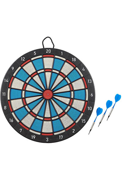 ACTION ONE 2-in-1 darts game with a playing surface for magnetic darts and one for tipped darts, diameter 40 cm