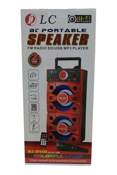 DLC Bluetooth Portable Speaker Fm Radio Sd Card Usb Mp3 Player