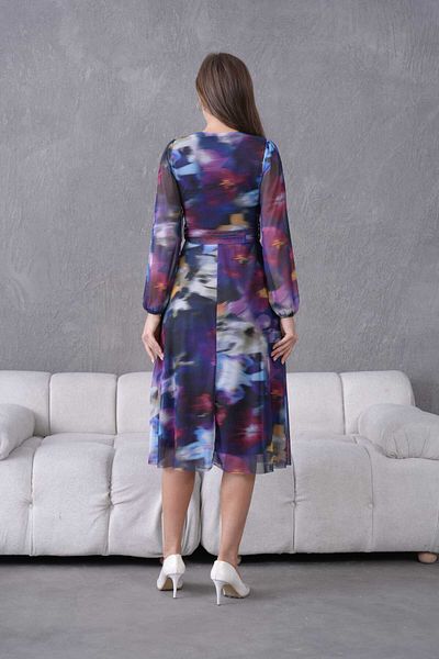 CİXAPLE V-Neck Midi Length Tulle Dress