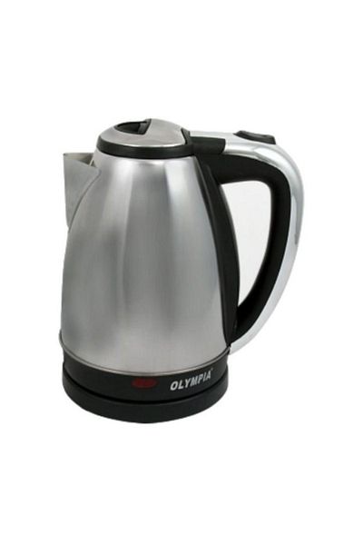 Olympia OE-44 Electric Kettle – Stainless Steel, Fast Boil, 1.8L Capacity, Auto Shut-Off – Silver
