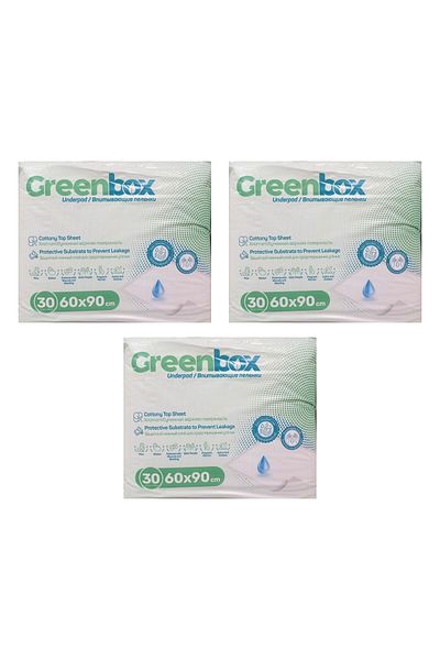 Greenbomb Greenbox - patient underlayer cloth 60x90 - 30 pieces - 3 packs