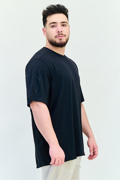 adidas Men Sportswear Fit Brand Logo Short Sleeves Yoga T-Shirt, Black