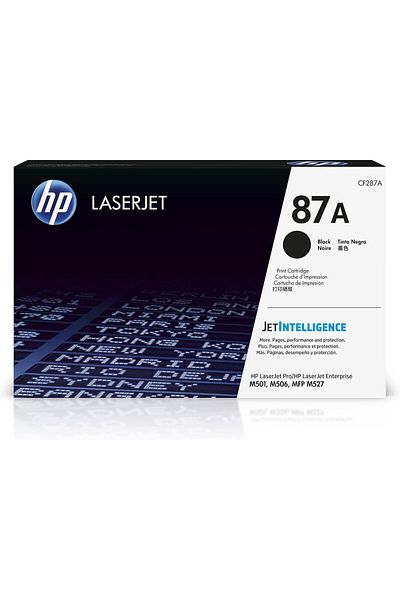 HP 87A Hewlett Packard Original Laserjet Colour Sphere Toner Cartridge, Black - CF287A