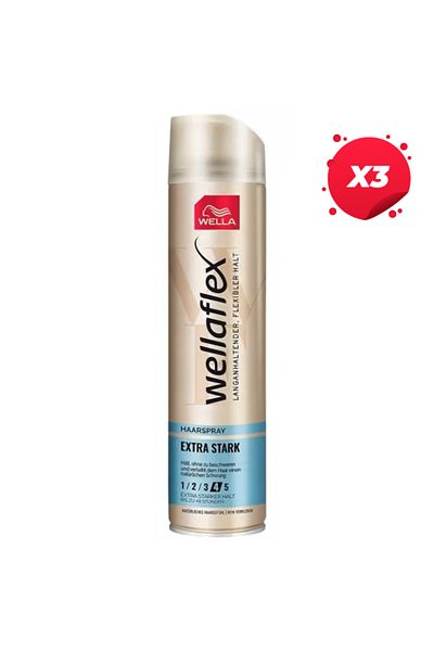 Wella X3-WELLAFLEX FIXATIV PAR 250ML EXTRA STARK 4