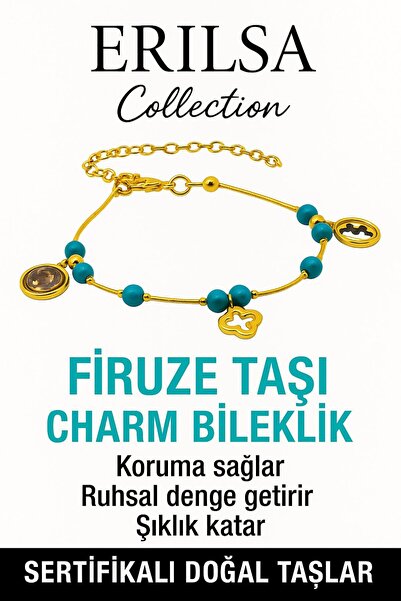 Erilsa سوار سحر الحظ الفيروزي المعتمد - التوازن الروحي والحماية بالحجر الطبيع...