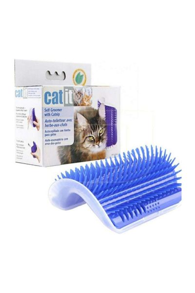 Petilux Cat Scratching Itching Apparatus Catit Wall Mounted Scratching Tool with Catnip Gift