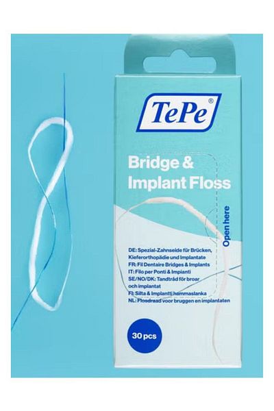 TePe Wide waxed dental floss for implants and orthodontics
