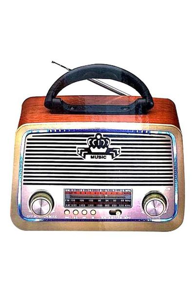 DLC Mini Bluetooth Radio Speaker Brown/Black/Silver