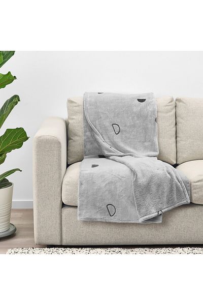 IKEA Blanket, light grey, 130x170 cm