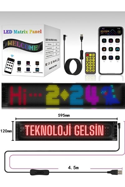 RetroNaut شاشة عرض رقمية بلوحة بكسل ليد رقمية يمكن التحكم فيها عن طريق الهاتف...