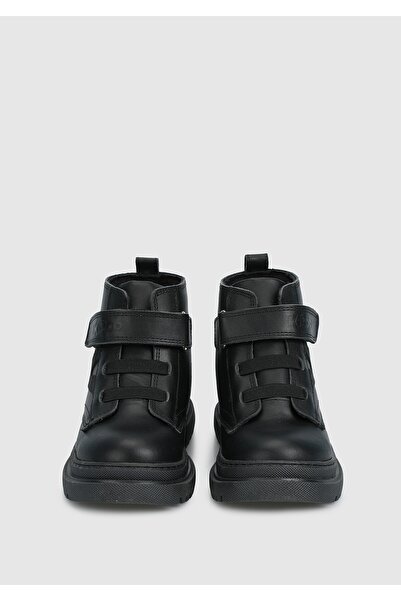 Kiddo Siyah Deri Erkek Çocuk Bot