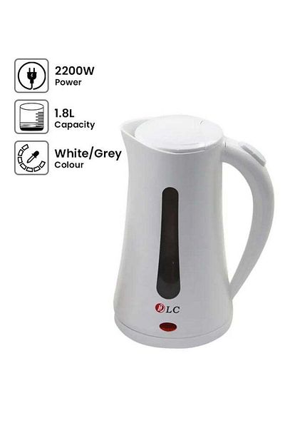 DLC Electric Kettle 1.8L 1.8 L 2200 W DLC-38122 White/Grey