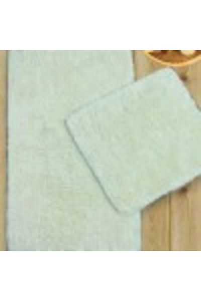 Chilai Home Set of 2 cotton bath mats, Cotton Basic Ecru