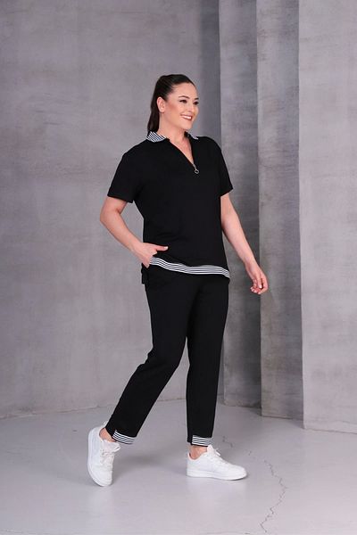 aytemas Zippered Stripe Detailed Suit
