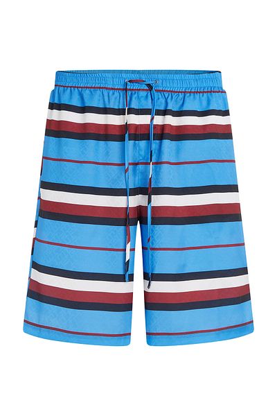 Tommy Hilfiger Mens Blue Monogram Shorts