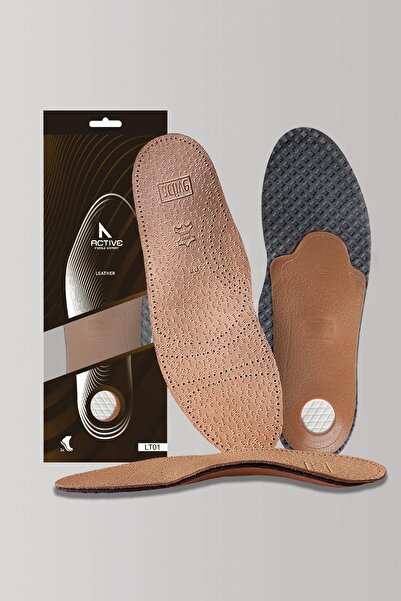 ACTIVE TEAM LT01 - Deri Tam Ortopedik | Ark Destekli, Koku Önleyici Ve Ter Emici Hakiki Deri Iç Tabanlık