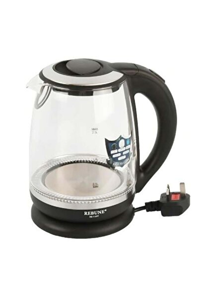 rebune غلاية كهربائية كبيرة سعة 2 لتر، 2200 واط، وعاء زجاجي