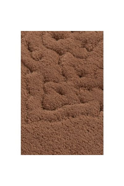 Chilai Home Set 2 covorase baie bumbac, Alessia Home, Piante Oval - Maro