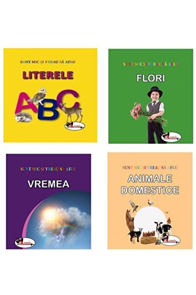 Editura Aramis Pachet Sunt mic si vreau sa aflu (4 carti): 1. Literele; 2. Fl...