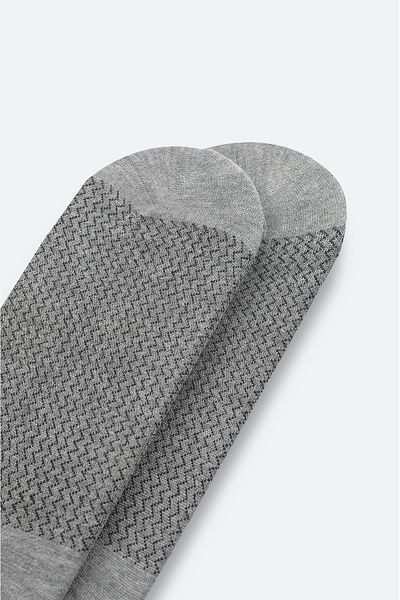Avva Men's Gray Sneaker Socks A51Y8505