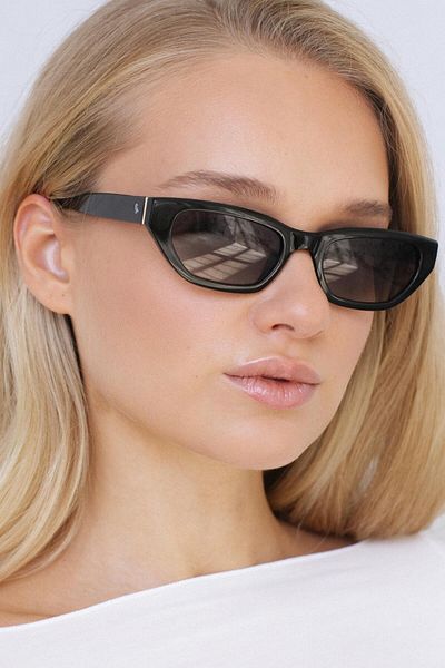 Bilge Karga Aralık Black Green Gradient Sunglasses