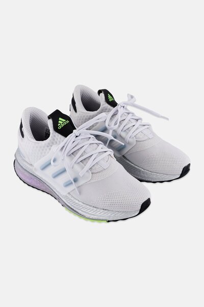 adidas Men X-Plrboost Lace Up Running Shoes, White