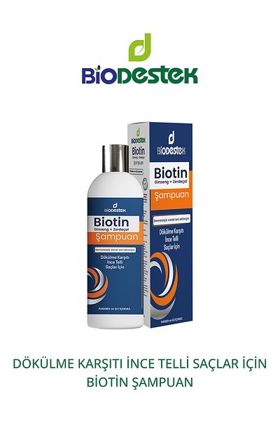 Destek Biotin Shampoo (Anti-Spill) 330 Ml. Biotin Turmeric Ginseng Shampoo