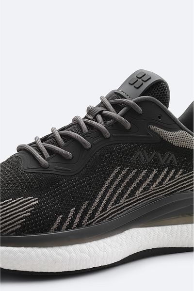 Avva Men's Black Sports Shoes A51Y8015