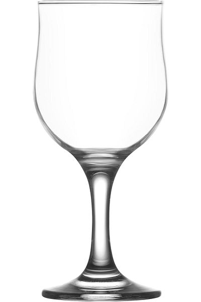 LAV Nevakar Water-Wine Glass Set 3-Pieces, 320 ml Capacity