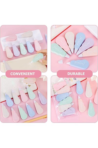 fulina 12PCS Mini Corrective Tape, School Supplies, Student Accessories,For on paper, photos, books, etc.