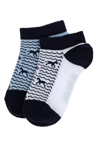 U.S. Polo Assn. Boy's 2-Piece Booties Socks 50311350-Vr013