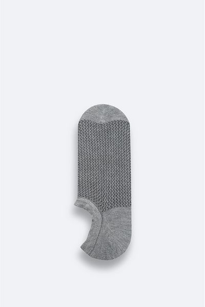 Avva Men's Gray Sneaker Socks A51Y8505