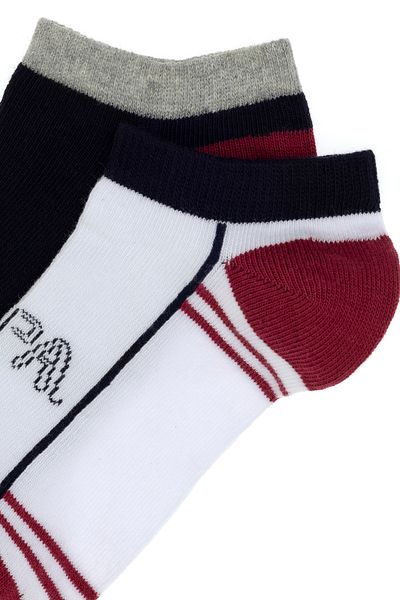 U.S. Polo Assn. Boy's 2-Piece Booties Socks 50311343-Vr033