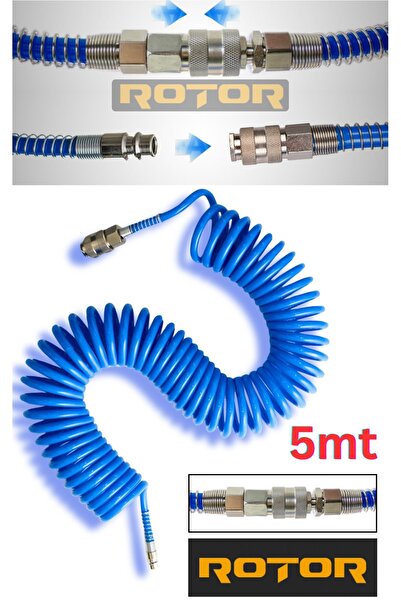 Rotor PU0508  (5X8X5) Kompresör Spiral Hava Hortumu  5mt