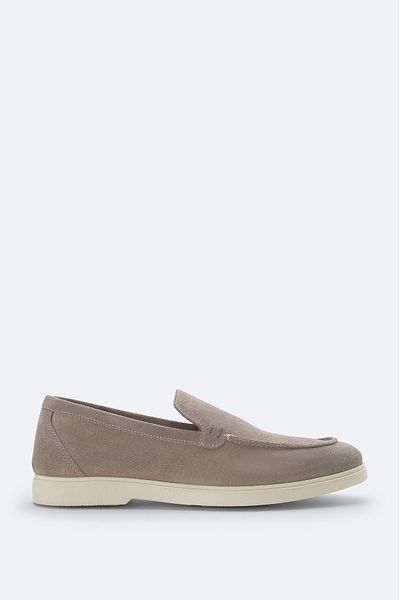 Avva Men's Stone Suede Loafer Shoes A51Y8003