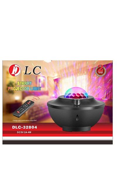 DLC جهاز عرض ليزر ليلي LED مع أمواج المحيط وجهاز عرض النجوم مع مكبر صوت موسيقى بلوتوث 3 في 1
