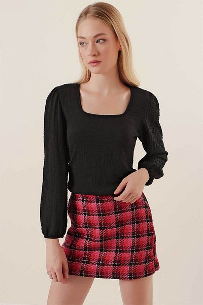 Bigdart Black Women's Blouse O442