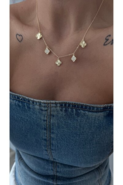 Vi store Kuyumcu Model Çoklu Cleef Kolye