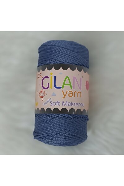 KS GİLAN Gilan Polyester Soft Makrome 250 gr 1986 Denim