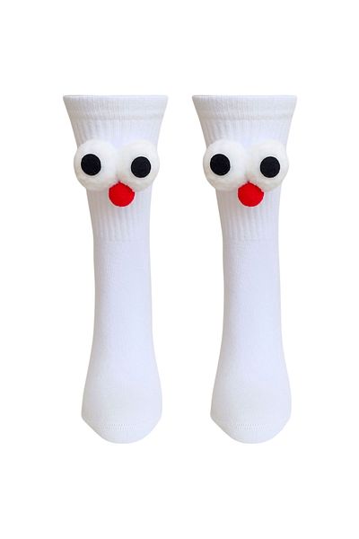 ZEYZEY MONKEY 1 ζευγάρι αθλητικές κάλτσες Unisex μονόχρωμες αστείες σχεδίασης με λευκά σκισίματα (ΣΥΜΒΑΤΕΣ 36-44)